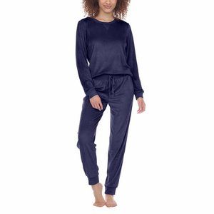 NWoT Honeydew Women 2 Piece Super Soft Jersey Pajama Set Blue Size L $65 EE098
